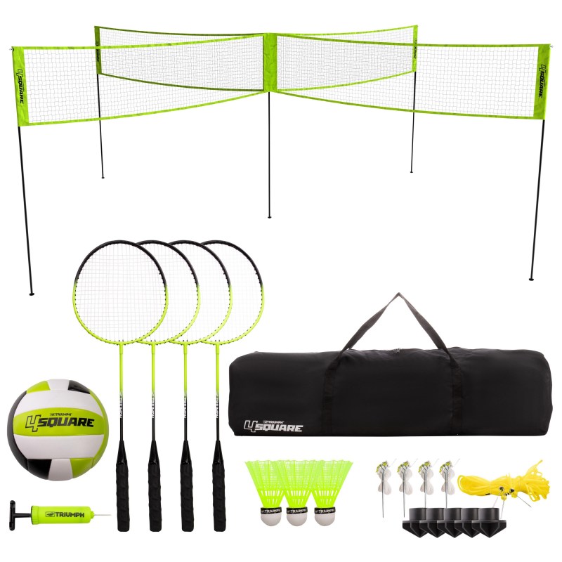 Escalade Sports Triumph Sports - 4 Square Volleyball/Badminton Combo 2 Escalade Sports Triumph Sports - 4 Square Volleyball/Badminton Combo 2