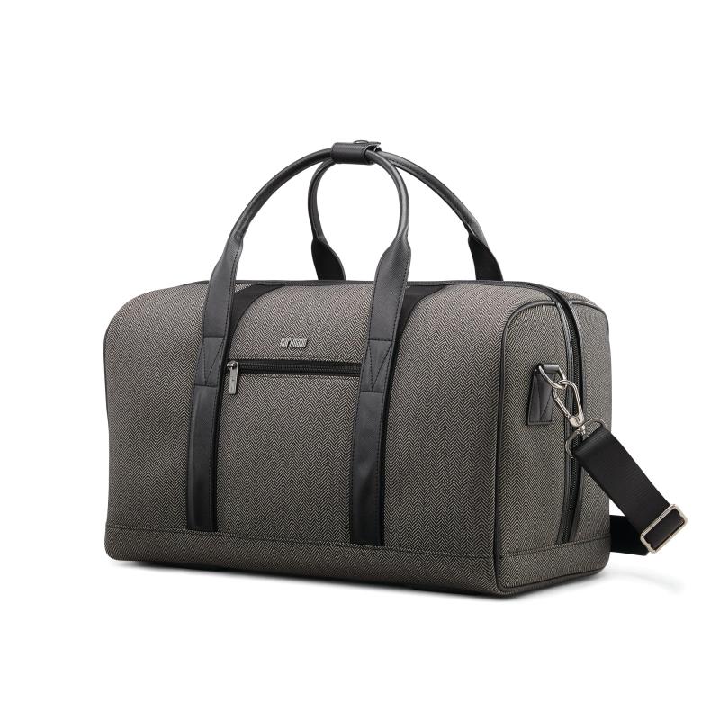 Hartmann Herringbone Deluxe Weekend Duffel Bag - Black 2 Hartmann Herringbone Deluxe Weekend Duffel Bag - Black 2