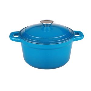 BergHoff® Neo 7Qt Cast Iron Round Cov Dutch Oven Blue 2 BergHoff® Neo 7Qt Cast Iron Round Cov Dutch Oven Blue 2