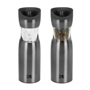 Gunmetal Gravity Salt And Pepper Grinder Set 1 Gunmetal Gravity Salt And Pepper Grinder Set 1
