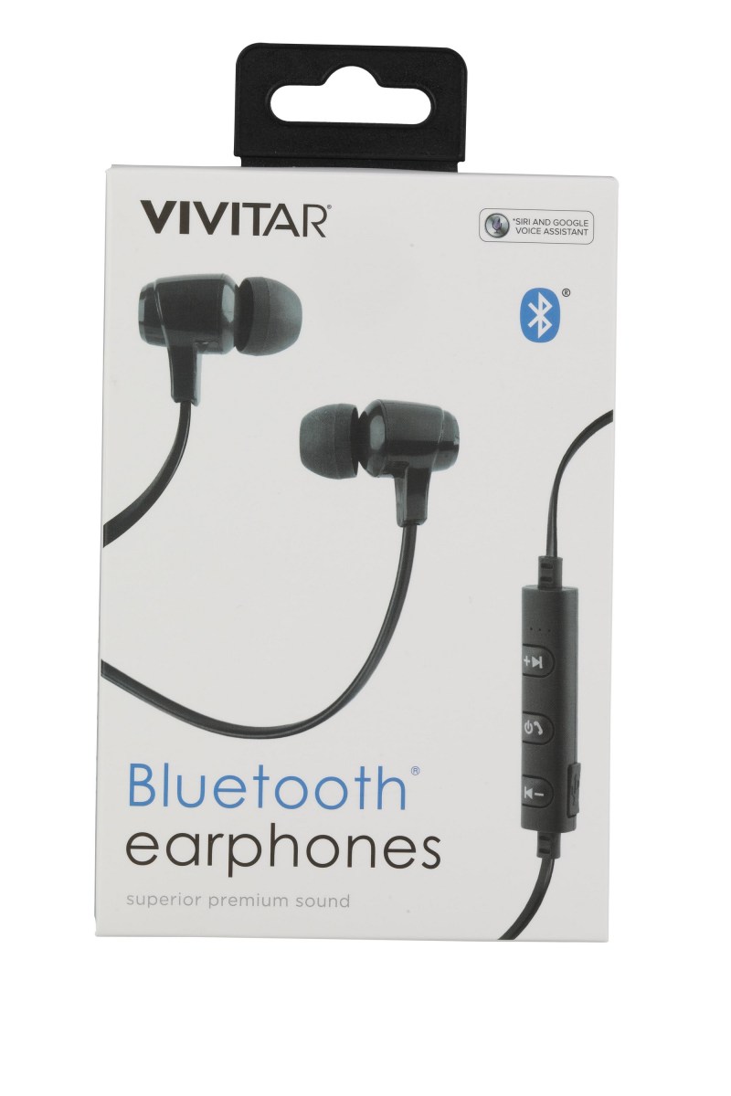 VivitarĀ® Bluetooth Black Earbuds 1 VivitarĀ® Bluetooth Black Earbuds 1