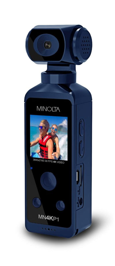 Minolta® Blue 4K Ultra HD Pocket Camcorder w/WIFI 1 Minolta® Blue 4K Ultra HD Pocket Camcorder w/WIFI 1