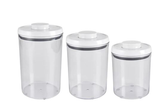 OXO Good Grips POP Round Canister Set (3 Pieces) 2 OXO Good Grips POP Round Canister Set (3 Pieces) 2