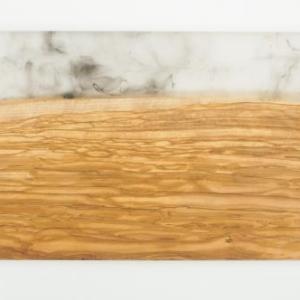 Jeanne Fitz Jeanne Fitz Olive Wood + Resin Serving Board, Grey 2 Jeanne Fitz Jeanne Fitz Olive Wood + Resin Serving Board, Grey 2