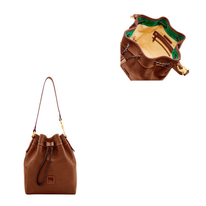 Dooney & Bourke Chestnut Florentine Hattie Drawstring 2 Dooney & Bourke Chestnut Florentine Hattie Drawstring 2