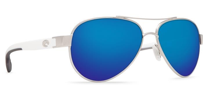 Costa Del Mar Loreto Sunglasses - (Frame) Palladium; (Lens) Blue Mirror, Glass 580G 2 Costa Del Mar Loreto Sunglasses - (Frame) Palladium; (Lens) Blue Mirror, Glass 580G 2