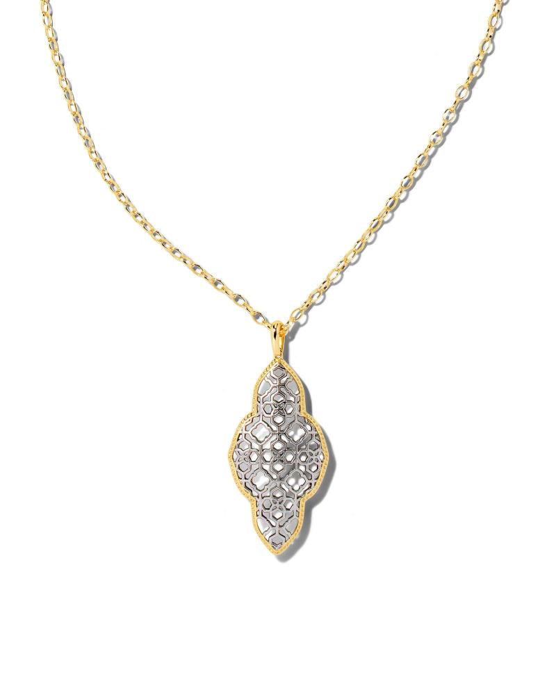 Kendra Scott Abbie Long Pendant Necklace - Gold Rhodium 2 Kendra Scott Abbie Long Pendant Necklace - Gold Rhodium 2