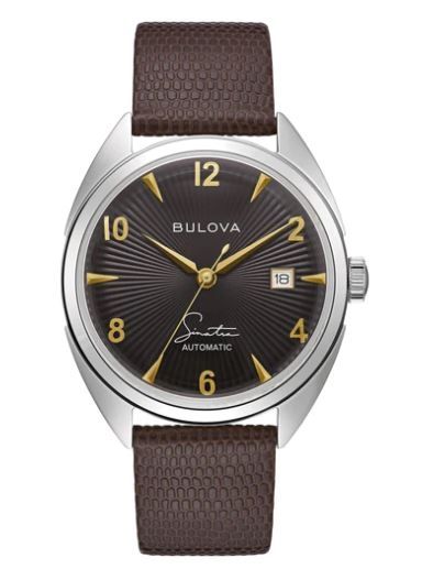 Citizen® Bulova Frank Sinatra Men%27s Automatic Brown Lizard Strap Watch w/Black Dial 2 Citizen® Bulova Frank Sinatra Men%27s Automatic Brown Lizard Strap Watch w/Black Dial 2