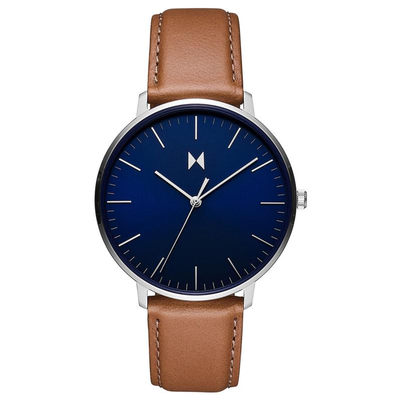 MVMT Mens Legacy Slim Brown Leather Strap Watch Manta Blue Dial 2 MVMT Mens Legacy Slim Brown Leather Strap Watch Manta Blue Dial 2
