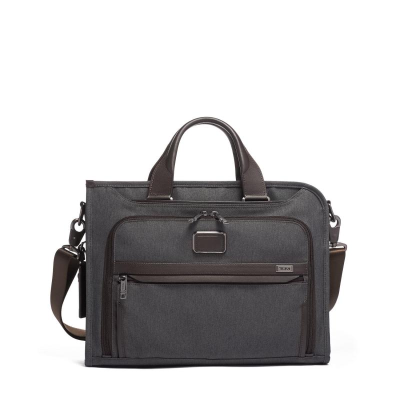 Tumi Alpha Slim Deluxe Portfolio- Anthracite 2 Tumi Alpha Slim Deluxe Portfolio- Anthracite 2