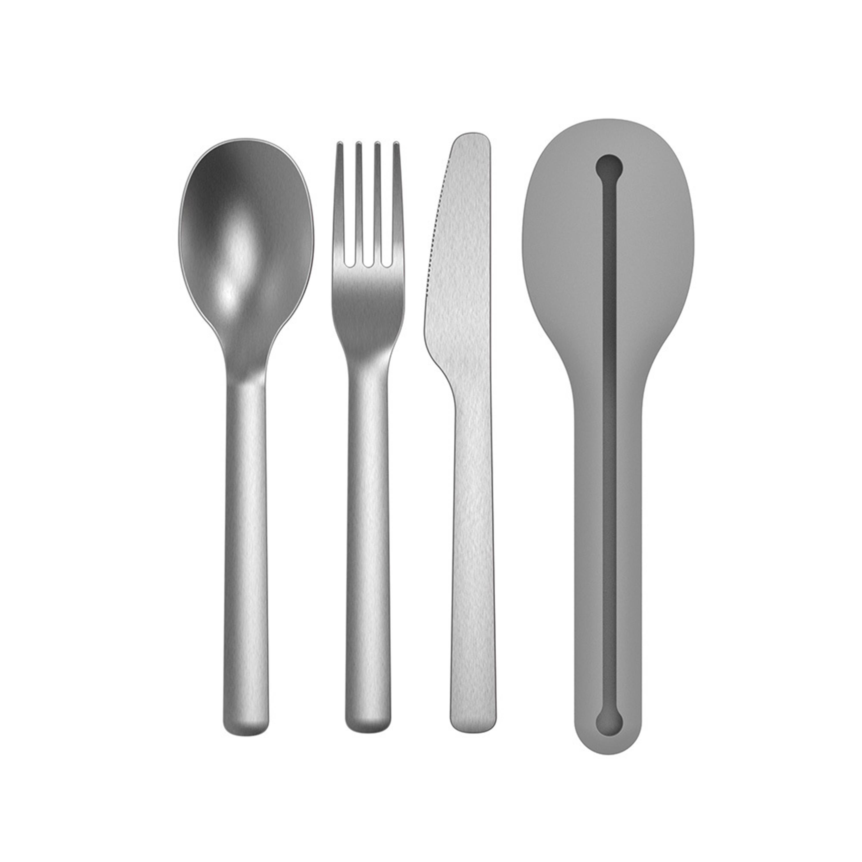 BergHoff Leo To Go Travel Flatware Set Gray 2