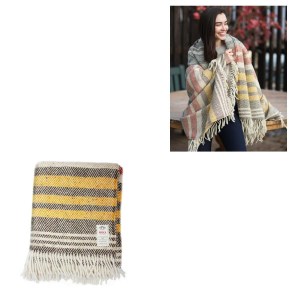 Avoca Rustic Stripe Herringbone Heavy Donegal Throw 2 Avoca Rustic Stripe Herringbone Heavy Donegal Throw 2