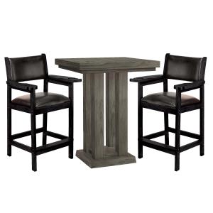 Escalade Sports American Heritage - Alta Pub Table & Spectator Chair Set - Charcoal 2 Escalade Sports American Heritage - Alta Pub Table & Spectator Chair Set - Charcoal 2