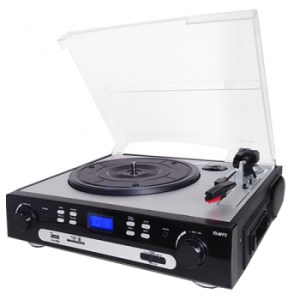 SuperSonic Turntable System w/ Speakers, Cassette- USB & SD Card Slots 1 SuperSonic Turntable System w/ Speakers, Cassette- USB & SD Card Slots 1
