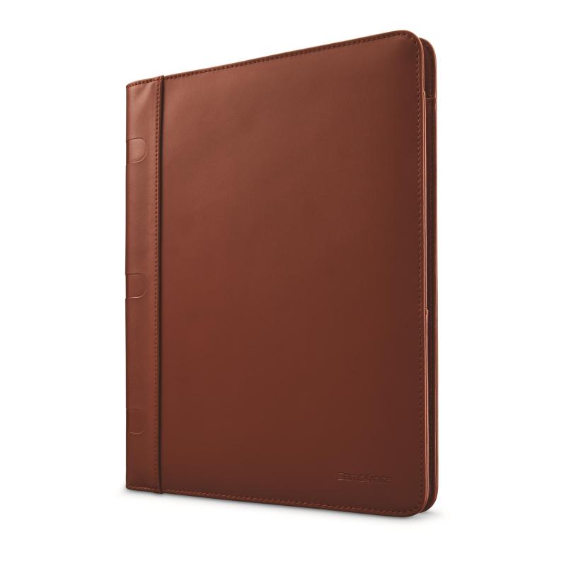 Samsonite Leather Bus Accs Portfolio - Saddle 2 Samsonite Leather Bus Accs Portfolio - Saddle 2