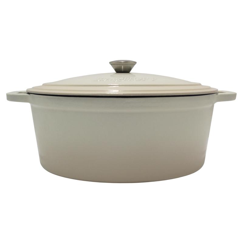 BergHoff® Neo 8Qt Cast Iron Oval Cast Cov Dutch Oven Meringue 2 BergHoff® Neo 8Qt Cast Iron Oval Cast Cov Dutch Oven Meringue 2