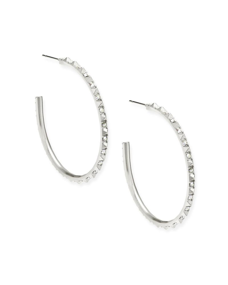 Kendra Scott Veronica Hoop Earrings - Silver 2 Kendra Scott Veronica Hoop Earrings - Silver 2