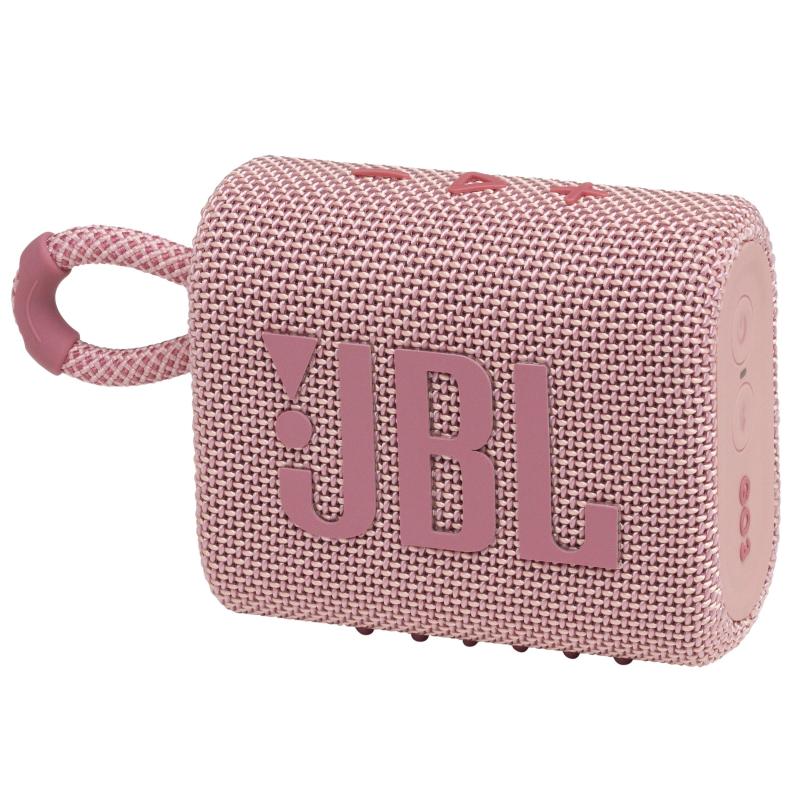 JBL Go 3 Waterproof Portable Bluetooth Speaker Pink 2 JBL Go 3 Waterproof Portable Bluetooth Speaker Pink 2