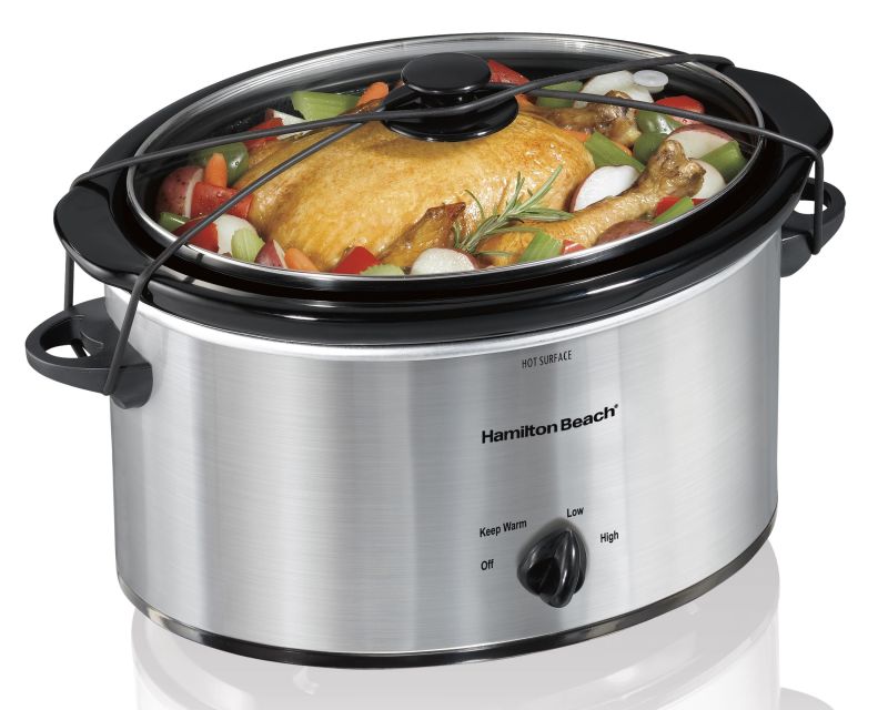 Hamilton Beach® Silver 5 Qt. Portable Oval Slow Cooker 2 Hamilton Beach® Silver 5 Qt. Portable Oval Slow Cooker 2