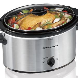 Hamilton Beach® Silver 5 Qt. Portable Oval Slow Cooker 2 Hamilton Beach® Silver 5 Qt. Portable Oval Slow Cooker 2