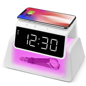 Vivitar® UV Disinfecting Wireless Charger Clock 1 Vivitar® UV Disinfecting Wireless Charger Clock 1