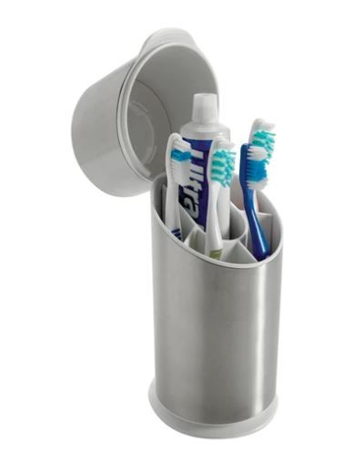 OXO Stainless Steel Toothbrush Holder 2 OXO Stainless Steel Toothbrush Holder 2