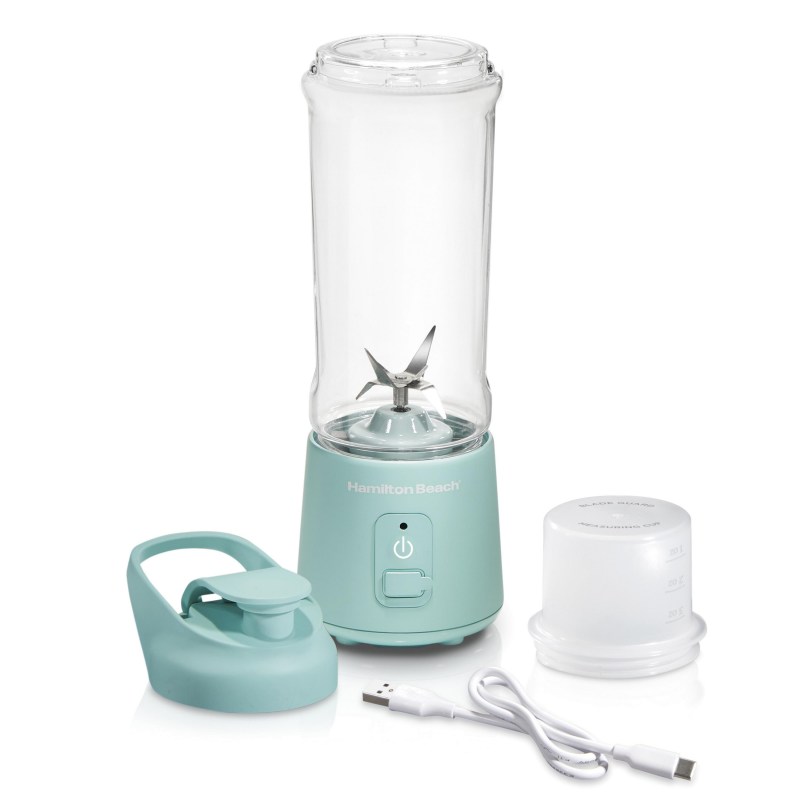 Hamilton Beach Blend Now Portable Cordless Blender, Usb Rechargeable, 16 Oz. Jar With Travel Lid, Aq 2 Hamilton Beach Blend Now Portable Cordless Blender, Usb Rechargeable, 16 Oz. Jar With Travel Lid, Aq 2