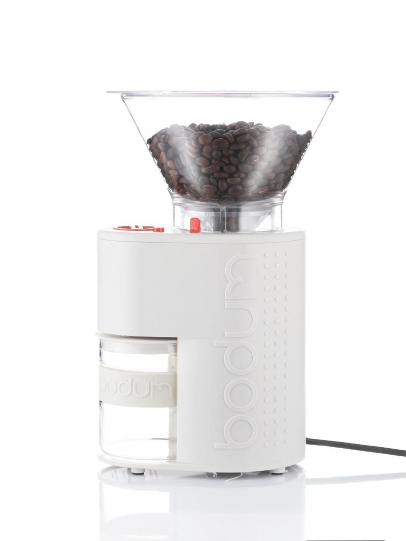 Bodum Bistro Electric Burr Coffee Grinder Off White 2 Bodum Bistro Electric Burr Coffee Grinder Off White 2