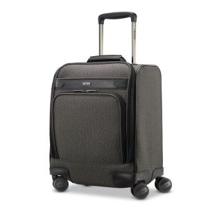 Hartmann Herringbone Deluxe Underseat Carry On Spinner Luggage - Black Herringbone 2 Hartmann Herringbone Deluxe Underseat Carry On Spinner Luggage - Black Herringbone 2