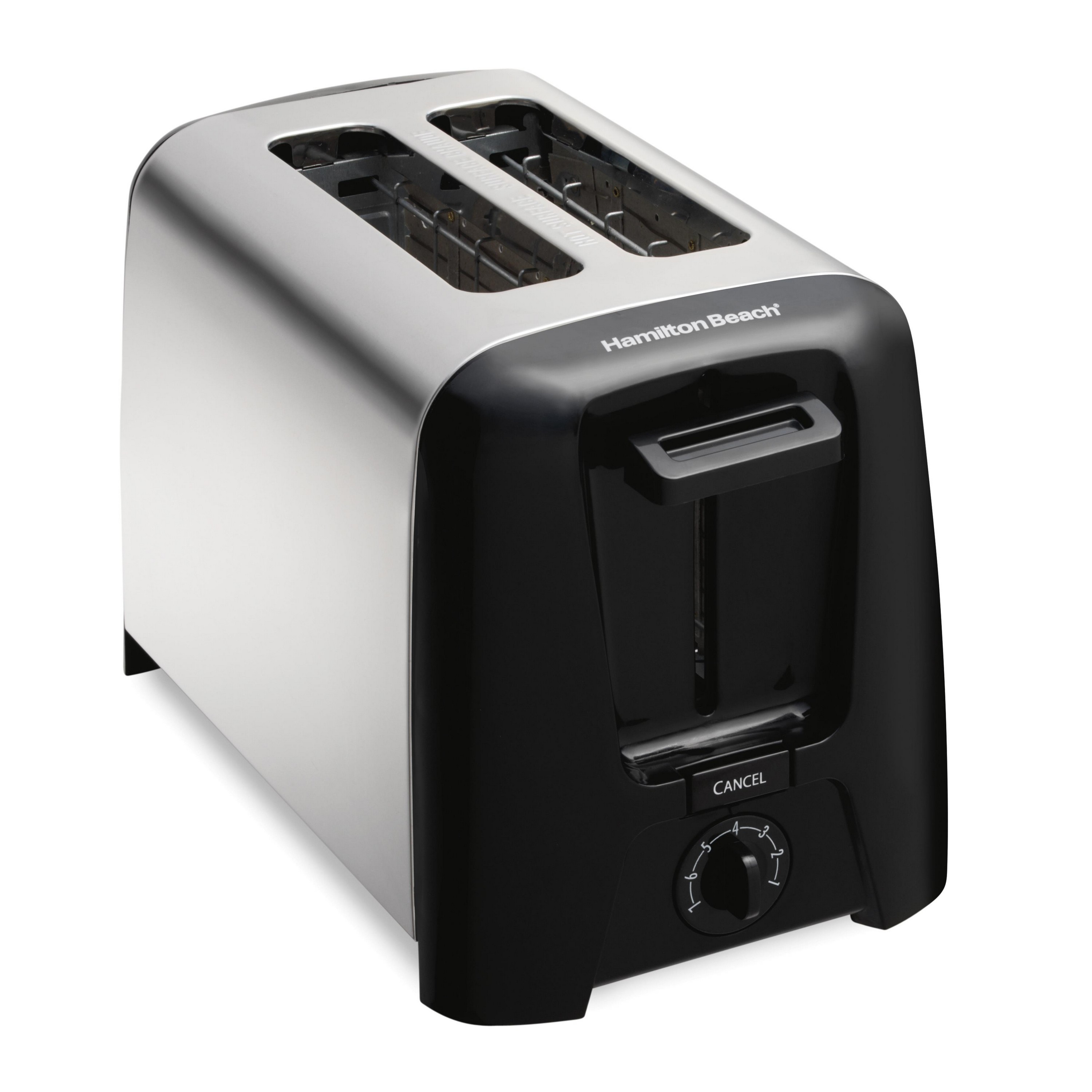 Hamilton Beach® 2 Slice Toaster Extra-Wide Slots Black & Silver 2 Hamilton Beach® 2 Slice Toaster Extra-Wide Slots Black & Silver 2