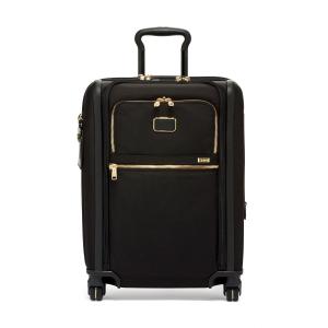 Tumi Alpha Continental Dual Access 4 Wheeled Carry-On Luggage - Black/Gold 2 Tumi Alpha Continental Dual Access 4 Wheeled Carry-On Luggage - Black/Gold 2