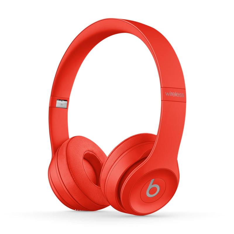 Beats by Dre Solo3 Wireless On Ear Headphones Matte Citrus Red 2 Beats by Dre Solo3 Wireless On Ear Headphones Matte Citrus Red 2