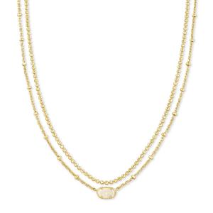 Kendra Scott Emilie Multi Strand Necklace Gold 2 Kendra Scott Emilie Multi Strand Necklace Gold 2