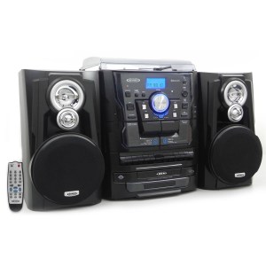 Jensen® 3-Speed Stereo Turntable w/ 3-CD Changer & Dual Cassette Deck 1 Jensen® 3-Speed Stereo Turntable w/ 3-CD Changer & Dual Cassette Deck 1
