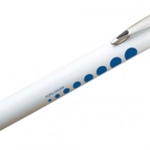 Metalite™ Reusable Penlight w/White Barrel & Pupil Gauge 1 Metalite™ Reusable Penlight w/White Barrel & Pupil Gauge 1