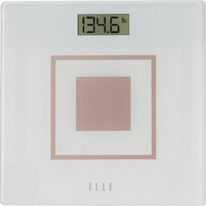 Elle White Bathroom Digital Scale 1 Elle White Bathroom Digital Scale 1