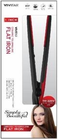 Vivitar® Red Ceramic Tourmaline Hair Iron – Branded Items