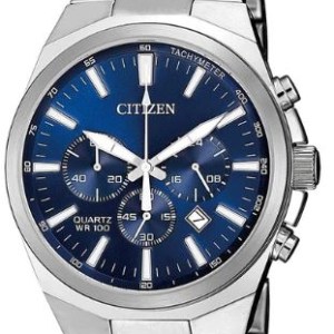 Citizen® Men%27s Quartz Chronograph Stainless Steel Watch w/Blue Dial 1 Citizen® Men%27s Quartz Chronograph Stainless Steel Watch w/Blue Dial 1