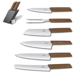Victorinox Swiss Army Corporate Gifts Swiss 6-Piece Block Set, Walnut 2 Victorinox Swiss Army Corporate Gifts Swiss 6-Piece Block Set, Walnut 2