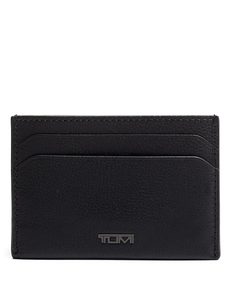 Tumi Nassau Money Clip Card Case- Black Texture Leather 2 Tumi Nassau Money Clip Card Case- Black Texture Leather 2