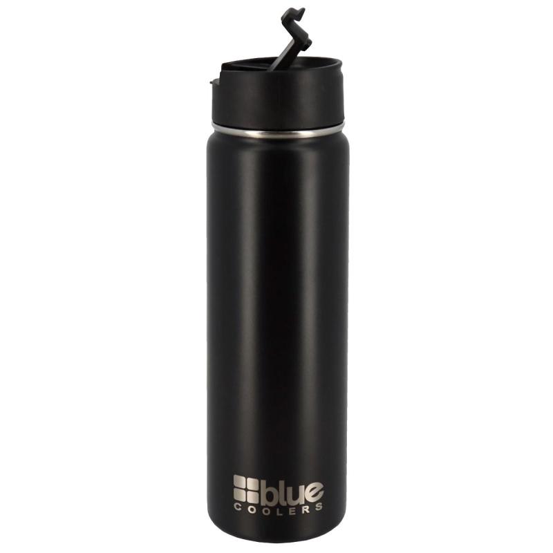 Blue Coolers Black 20 Oz. Flask (Slide) 2 Blue Coolers Black 20 Oz. Flask (Slide) 2