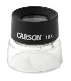 Carson® LumiLoupe™ 10X Power Stand Magnifier 1 Carson® LumiLoupe™ 10X Power Stand Magnifier 1