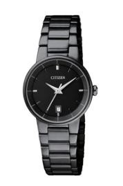 CitizenĀ® Ladies%27 Quartz Black Ion Plated Stainless Steel Watch w/Black-Tone Dial 1 CitizenĀ® Ladies%27 Quartz Black Ion Plated Stainless Steel Watch w/Black-Tone Dial 1