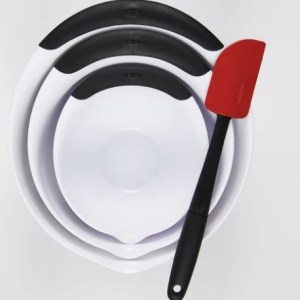 OXO Good Grips 3pc Mixing Bowl Set w/ Black Handles 1 OXO Good Grips 3pc Mixing Bowl Set w/ Black Handles 1