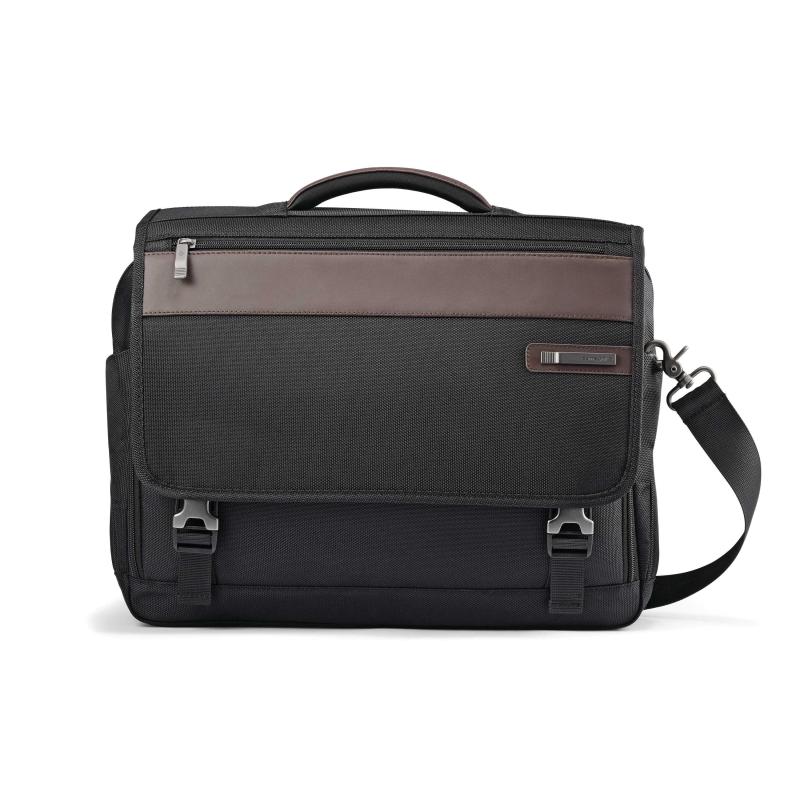 Samsonite® Kombi Flapover Brief - Black/Brown 2 Samsonite® Kombi Flapover Brief - Black/Brown 2
