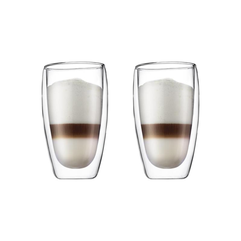 Bodum 2Pc Pavina Double Wall 15Oz Drinking Glasses 2 Bodum 2Pc Pavina Double Wall 15Oz Drinking Glasses 2