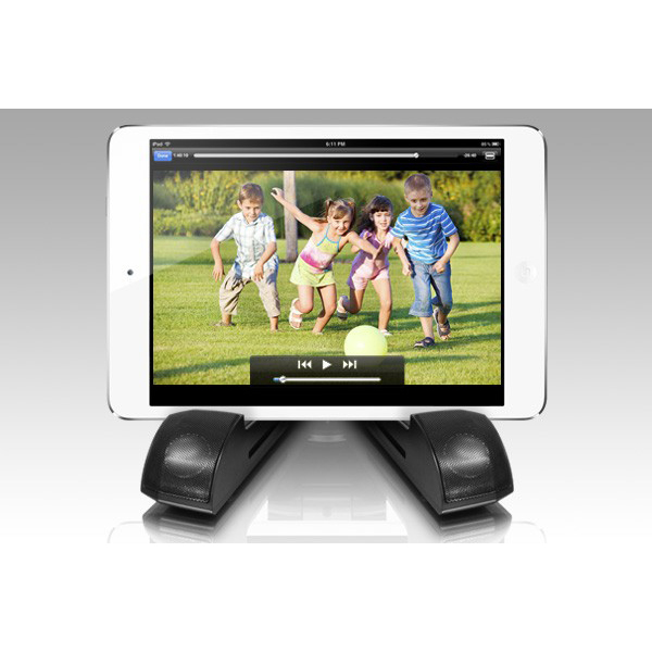 Aluratek Bluetooth Wireless Speaker (5 W) & Tablet Stand with Built-In Battery 1 Aluratek Bluetooth Wireless Speaker (5 W) & Tablet Stand with Built-In Battery 1