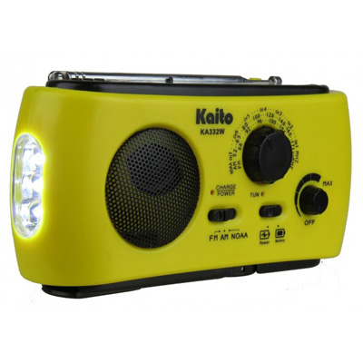 Kaito KA332 Portable Hand Crank Solar AM/FM NOAA Weather Radio 1 Kaito KA332 Portable Hand Crank Solar AM/FM NOAA Weather Radio 1