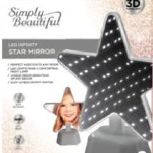 Vivitar® LED Infinity Gray Star Shaped Vanity Mirror 1 Vivitar® LED Infinity Gray Star Shaped Vanity Mirror 1