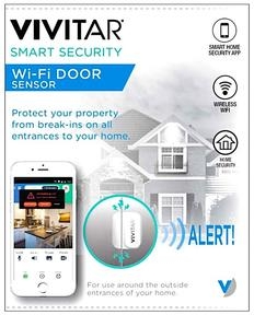VivitarĀ® Smart Wi-Fi Door Sensor 1 VivitarĀ® Smart Wi-Fi Door Sensor 1